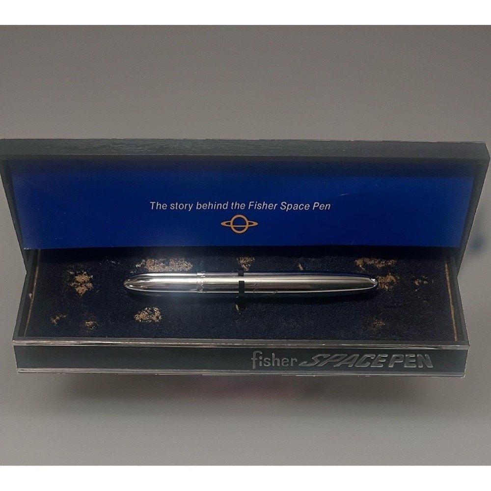 Fisher Space Bullet Pen Vintage Mercury 7 Engraved Astronaut Scott Carpenter